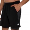 Asics Pantaloncini Running Road 2In1 7" Performance Nero Graphite Grigio Uomo
