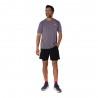 Asics Pantaloncini Running Road 2In1 7" Performance Nero Graphite Grigio Uomo