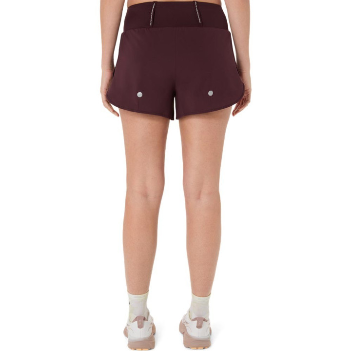 Asics Pantaloncini Running Road 3,5" Dark Currant Donna