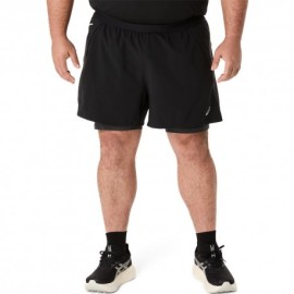 Asics Pantaloncini Running Road 5" 2In1 Performance Nero Uomo