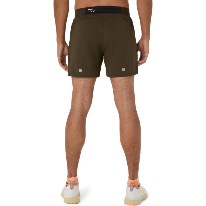 Asics Pantaloncini Running Road 5" Brown Stone Uomo