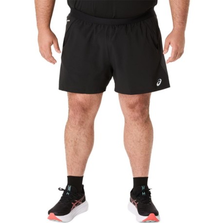 Asics Pantaloncini Running Road 5" Performance Nero Graphite Grigio Uomo