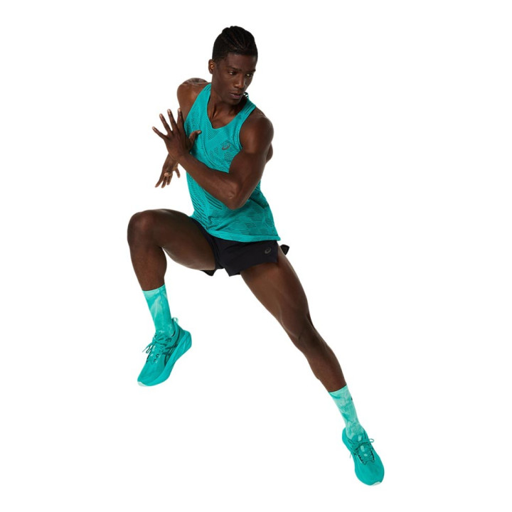 Asics Pantaloncini Running Split Metarun Performance Nero Uomo