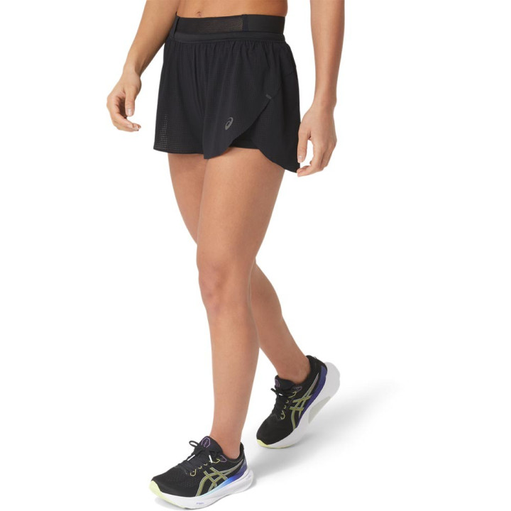 Asics Pantaloncini Running Split Metarun Performance Nero Donna