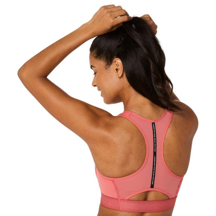Asics Reggiseno Sportivo Road Compression Dark Rosa Clay Donna