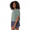 Asics T-Shirt Running Nagino Run Adjustable Monument Blue Donna