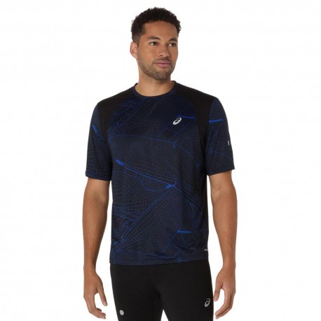 Asics T-Shirt Running Road Lite-Show Performance Nero Uomo