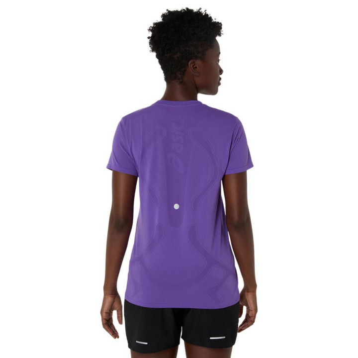 Asics T-Shirt Running Road Seamless Edo Purple Donna
