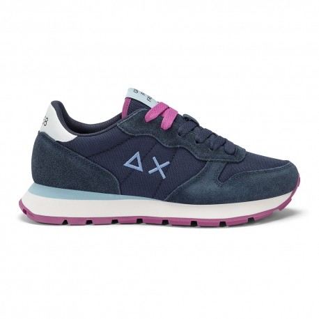 Sun 68 Ally Solid Mesh Navy Azzurro - Sneakers Donna