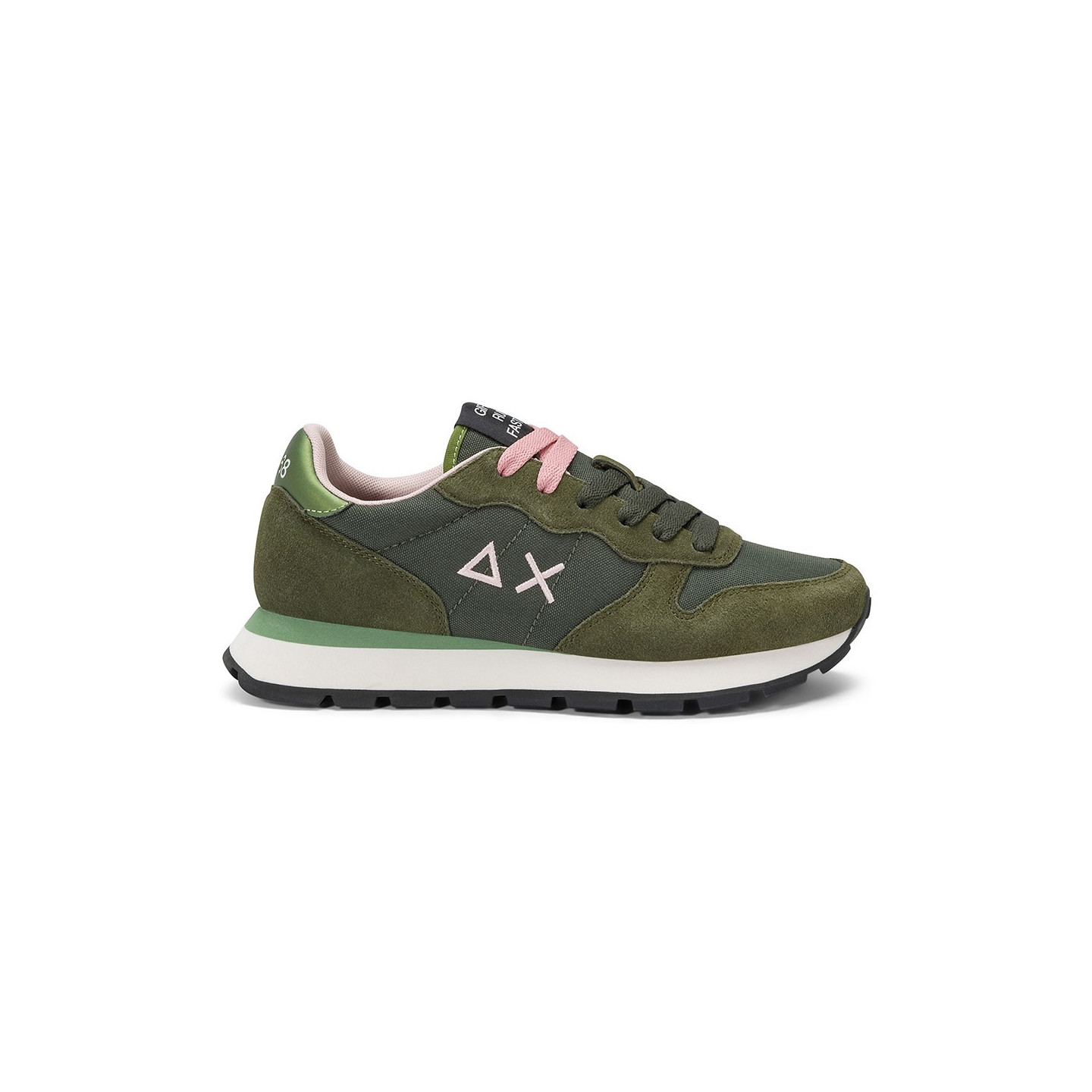 Sun68 Donna Verde Sneaker Casual Militare Solido Ally - Immagine 2