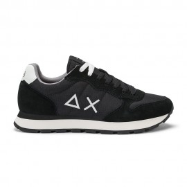 Sun 68 Tom Solid Mesh Nero Bianco - Sneakers Uomo