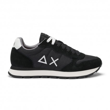 Sun 68 Tom Solid Mesh Nero Bianco - Sneakers Uomo