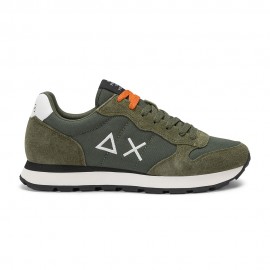 Sun 68 Tom Solid Mesh Verde M Bianco - Sneakers Uomo