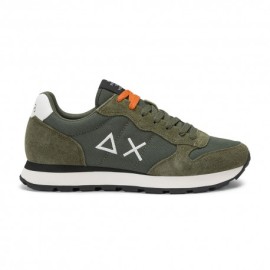 Sun 68 Tom Solid Mesh Verde M Bianco - Sneakers Uomo
