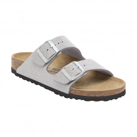 Birkenstock Arizona Glitter Argento - Sandali Donna