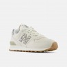 New Balance 574 Lea Bianco Beige - Sneakers Donna