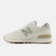 New Balance 574 Lea Bianco Beige - Sneakers Donna