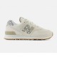 New Balance 574 Lea Bianco Beige - Sneakers Donna