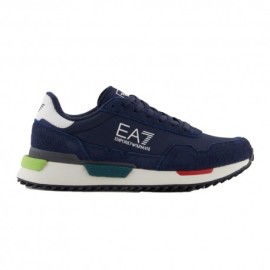 Ea7 Run Vintage Blu Grigio - Sneakers Uomo