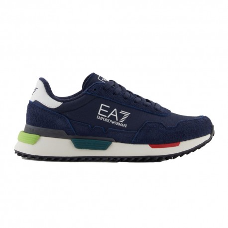 Ea7 Run Vintage Blu Grigio - Sneakers Uomo