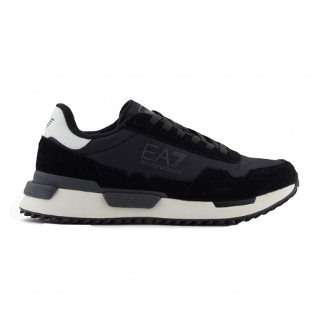 Ea7 Run Vintage Nero Bianco - Sneakers Uomo
