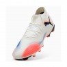 Puma Future 8 Pro Fg Ag Bianco Rosso - Scarpe Da Calcio Uomo
