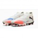 Puma Future 8 Pro Fg Ag Bianco Rosso - Scarpe Da Calcio Uomo