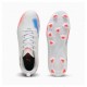 Puma Future 8 Play Fg Ag Bianco Rosso - Scarpe Da Calcio Bambino
