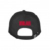 Imma Cappellino Sr Ricamo+Patch Milan Nero Rosso Uomo
