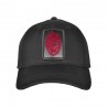 Imma Cappellino Sr Ricamo+Patch Milan Nero Rosso Uomo