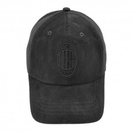 Imma Cappello Milan Velluto Ricamo 3D Nero Nero Uomo