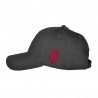Imma Cappello Sr Ricamo Milan Nero Rosso Uomo