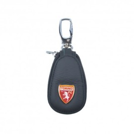 Imma Portachiavi Calcio Torino Pelle Zip Nero Granata Uomo