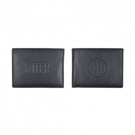 Imma Portafoglio Pelle Inter Nero Azzurro Uomo