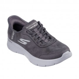 Skechers Go Walk Flex Mali Slip-Ins Lea Grigio - Sneakers Donna