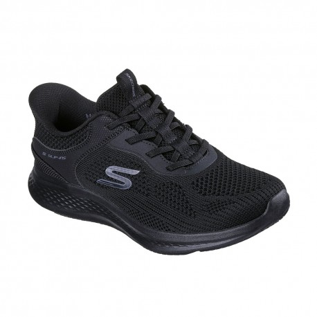 Skechers Smooth Current Slip-Ins Mesh Nero - Sneakers Donna