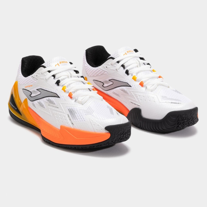 Joma Sport Padel Open Bianco Arancio Azzurro - Scarpe Padel Uomo