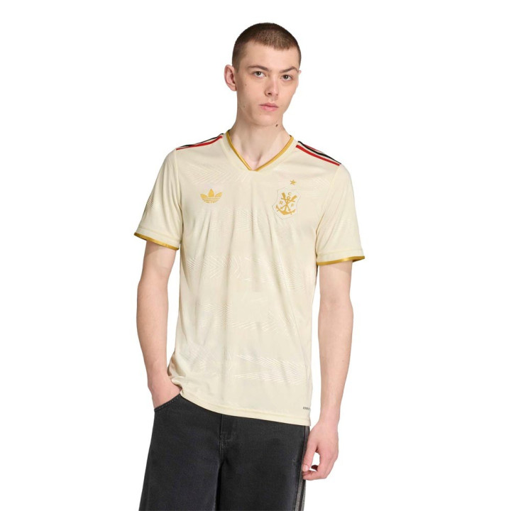 ADIDAS Maglia Maniche Corte Flamengo Third 25 26 Bianco Uomo