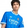 ADIDAS Originals Maglia Maniche Corte Real Madrid Third 25 26 Blu Bianco Uomo