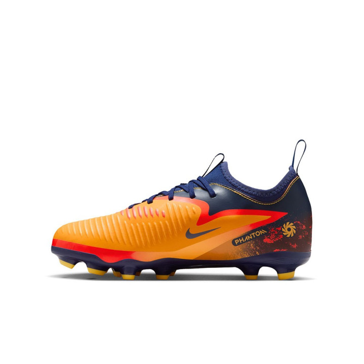 Nike Phantom 6 Low Academy Fg Mg Eh Arancio Giallo Blu - Scarpe Da Calcio Bambino