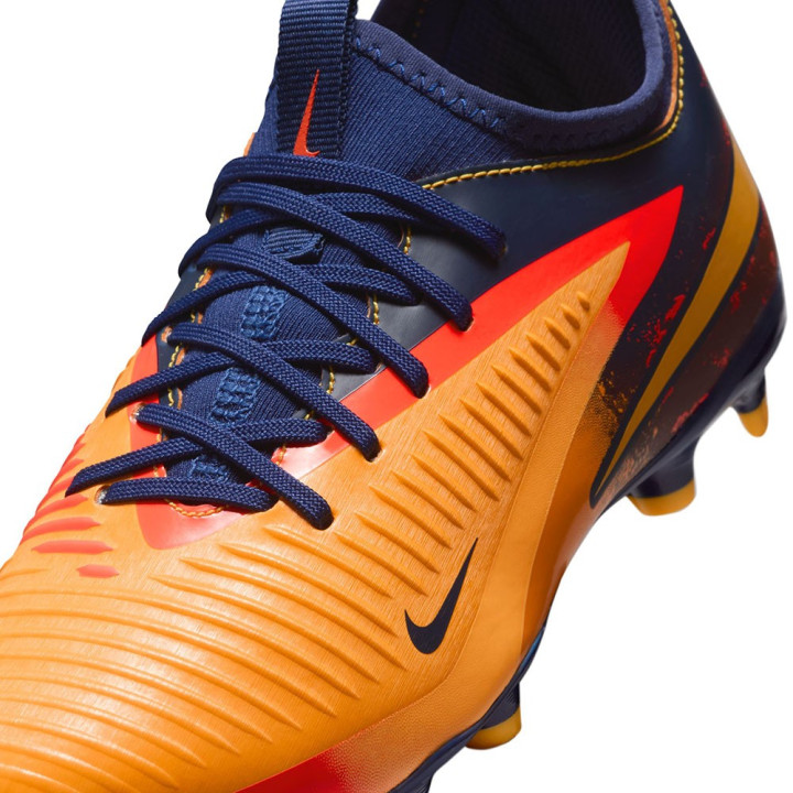 Nike Phantom 6 Low Academy Fg Mg Eh Arancio Giallo Blu - Scarpe Da Calcio Bambino
