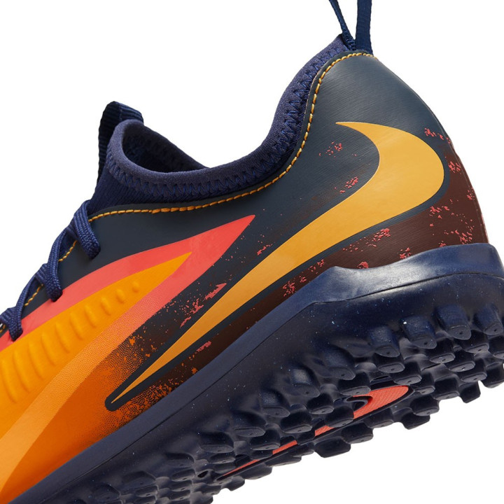 Nike Phantom 6 Low Academy Tf Eh Arancio Giallo Blu - Scarpe Da Calcio Bambino