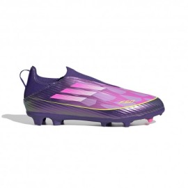 ADIDAS F50 League Fg Mg Yamal Viola Oro Bianco - Scarpe Da Calcio Bambino