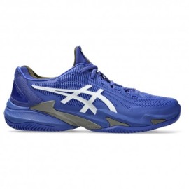 Asics Court Ff 3 Clay Dark Cobalt Bianco - Scarpe Da Tennis Uomo