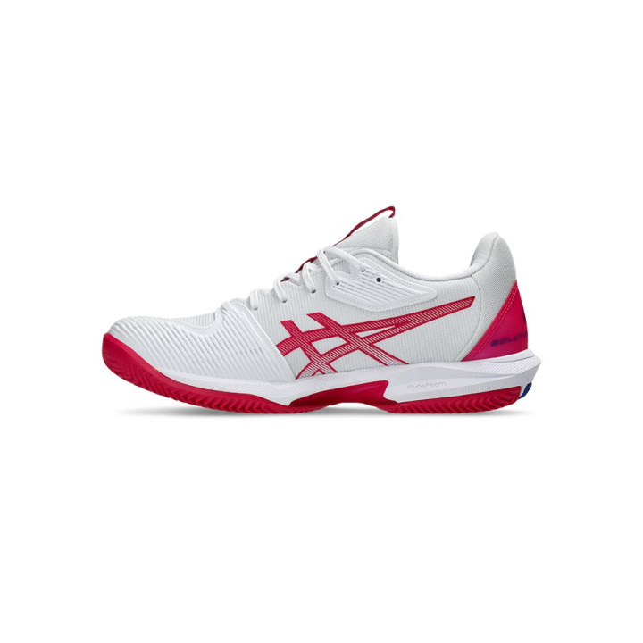 Asics Solution Speed 3 Ff Clay Bianco Bright Rose - Scarpe Da Tennis Donna