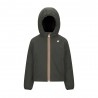 K-Way Giacca Jack Reversibile Nero Verde Bambino