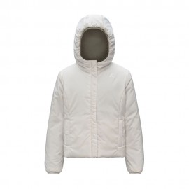 K-Way Giacca Lily Warm Stretch Double Beige Bianco Bambina