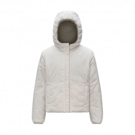 K-Way Giacca Lily Warm Stretch Double Beige Bianco Bambina