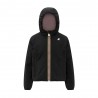 K-Way Jacket Lily Warm Stretch Double Nero Rosa Bambina