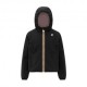 K-Way Jacket Lily Warm Stretch Double Nero Rosa Bambina